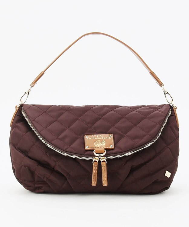 LA BAGAGERIE 撥水ナイロンキルティング3WAYリュック ワイン