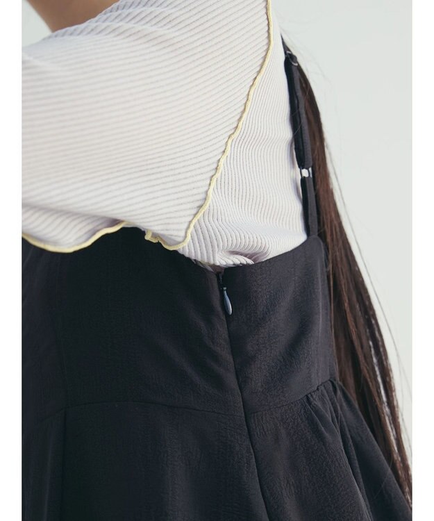 Green Parks ａ．バックギャザーキャミワンピース Black