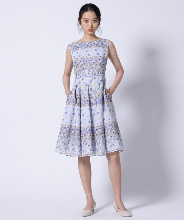 TOCCA 【洗える・消臭】SPRING GARLAND ドレス ブルー系7