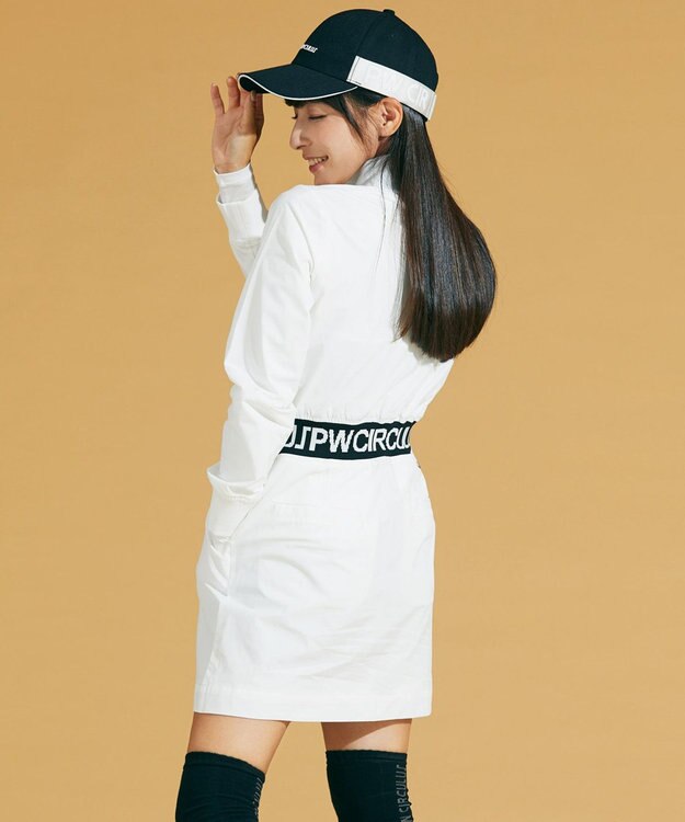 せとはる×PW CIRCULUSコラボ】ZIP UP WOVEN DRESS / PW CIRCULUS 