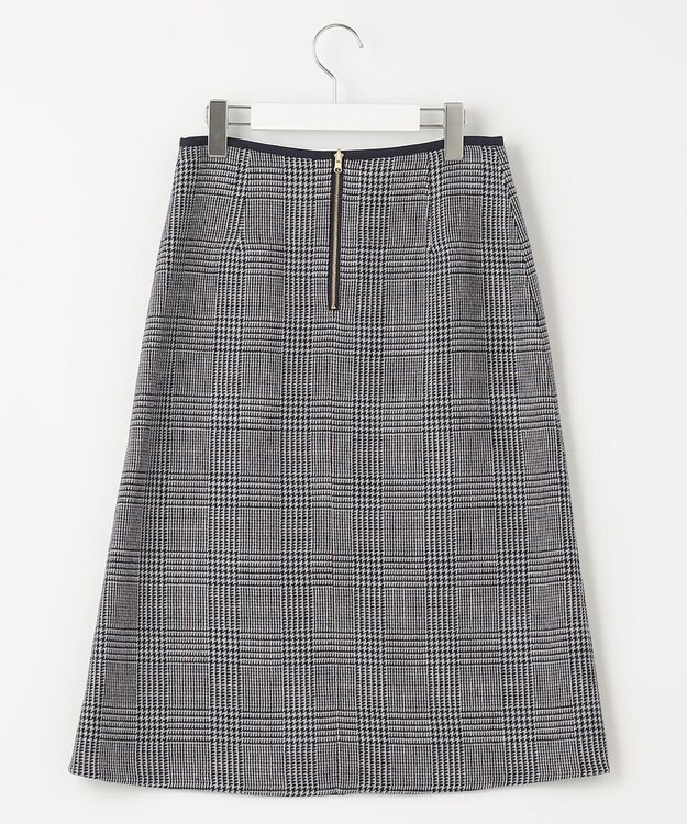 J.PRESS LADIES ミルドウールリバーチェック スカート ネイビー系3