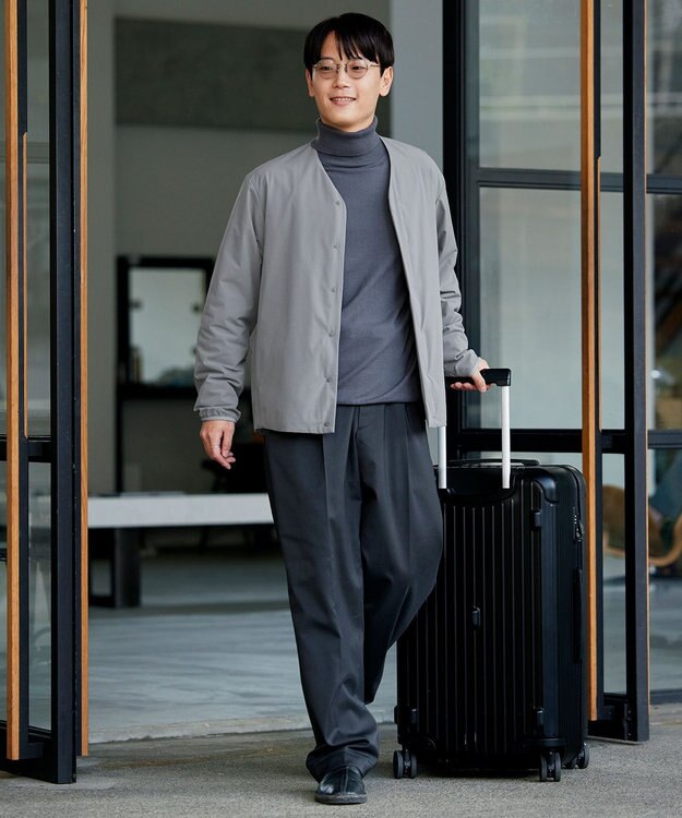 UNFILO MENS 【男女兼用】FINE MOVE+ ノーカラージャケット [23年秋冬商品] グレー