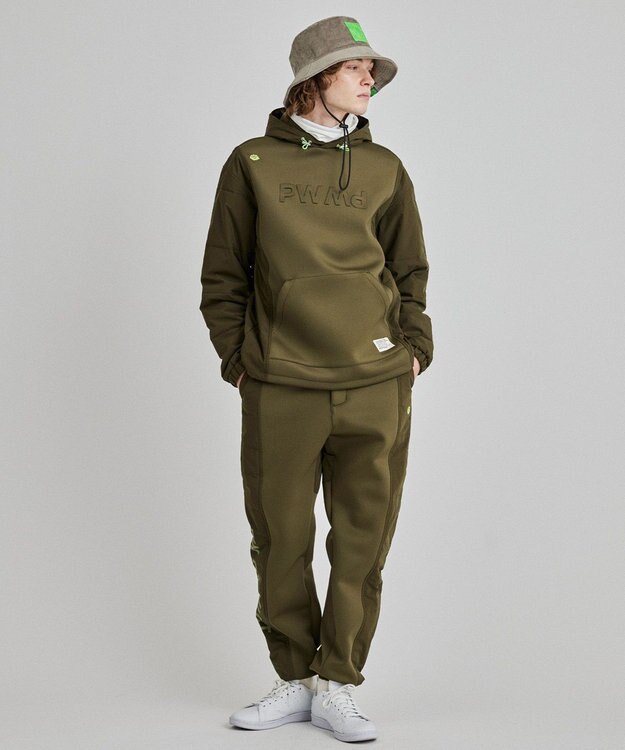 PW CIRCULUS 【MEN】中綿コンビデタッチャブルフーディ カーキ系
