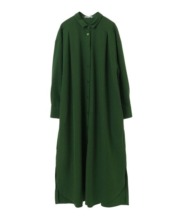 CRAFT STANDARD BOUTIQUE イージーケアタック入りワンピース Green