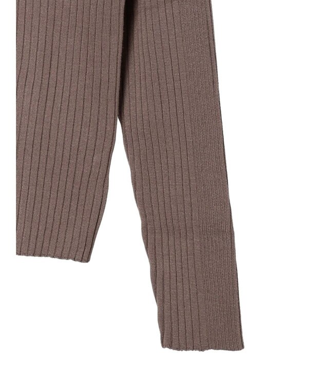 earth music&ecology 切り替えリブニットプルオーバー Mocha