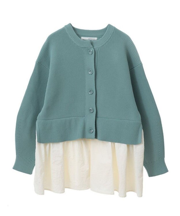 Green Parks ・ＥＬＥＮＣＡＲＥ　ＤＵＥ　スソレイヤーニットカーディカ Green