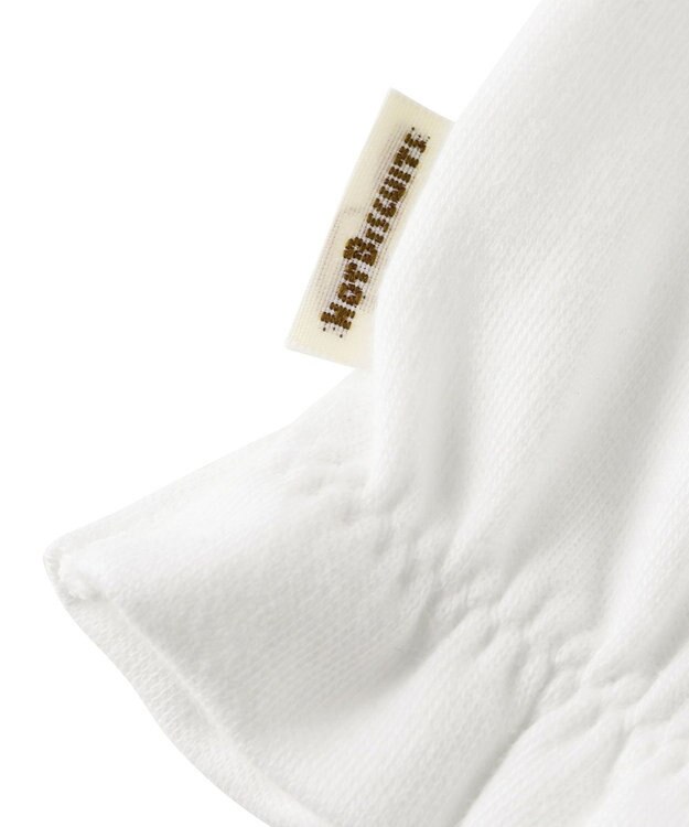 MIKI HOUSE HOT BISCUITS スムース素材ミトン 白