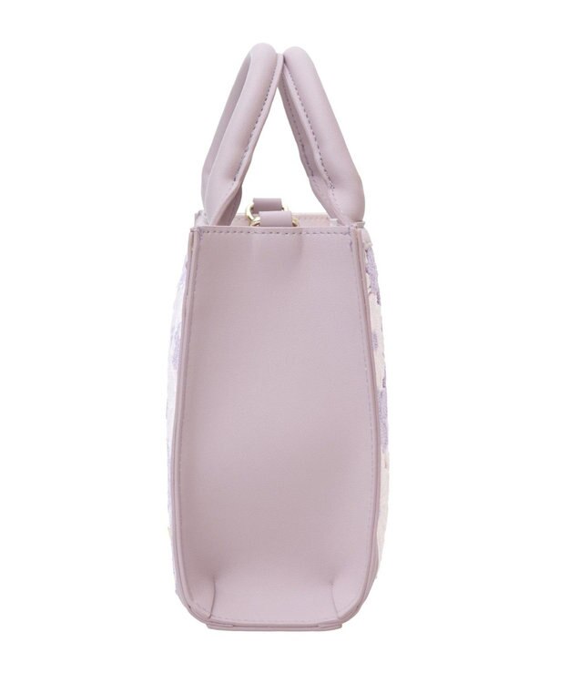 Maison de FLEUR フラワーレース2Wayスクエアトートバッグ Lavender