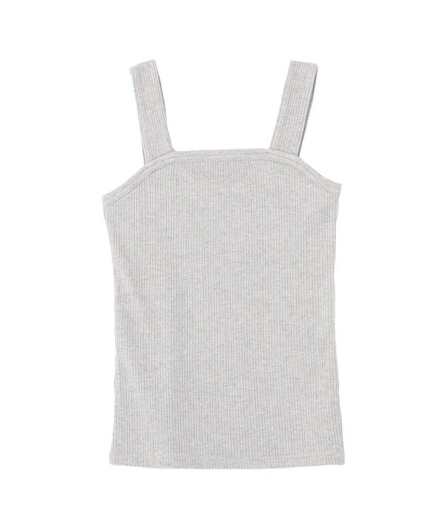 earth music&ecology チェーンリブラメカットタンクトップ Gray