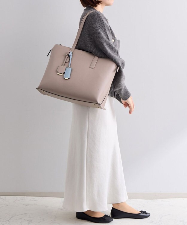 ACE BAGS & LUGGAGE Jewelna Rose OLバッグ・セレム  横型トートバッグ A4サイズ 16189 ジュエルナローズ cs グレージュ
