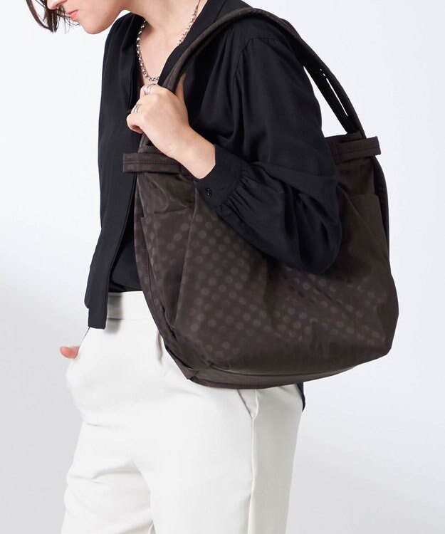 Y'SACCS 【大人のおしゃれ手帖10月号掲載】市川実和子×Y'SACCS　ドット2WAYリュック チョコ