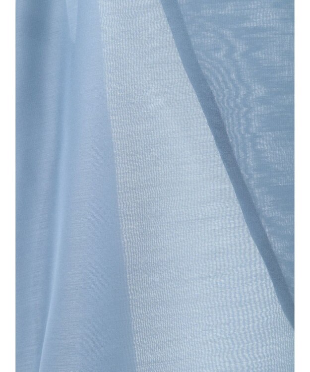 earth music&ecology バックスリットシアーシャツ Blue