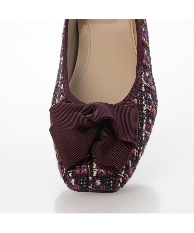 Riz raffinee <Riz raffinee>グログランリボンバレエパンプス ピンクキジ