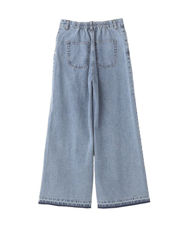 YECCA VECCA 綿麻バギーデニムパンツ Light Indigo