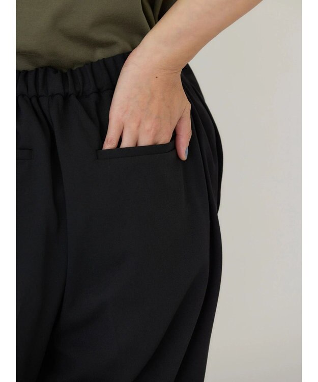 AMERICAN HOLIC イージーケア＋接触冷感リブジョグパンツ Black