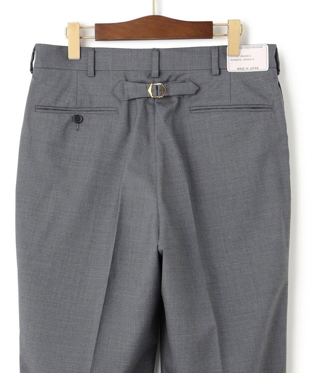 J.PRESS MEN 【J.PRESS ORIGINALS】PEPPIN MERINO TROPICAL PIPED STEM TROUSERS / JAPAN MADE ライトグレー系