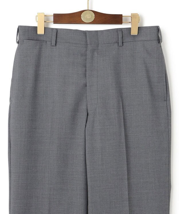 J.PRESS MEN 【J.PRESS ORIGINALS】PEPPIN MERINO TROPICAL PIPED STEM TROUSERS / JAPAN MADE ライトグレー系