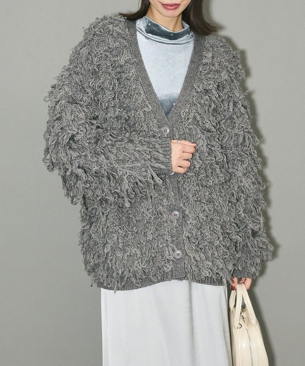 Green Parks ラインストーンハイネックトップス Blue