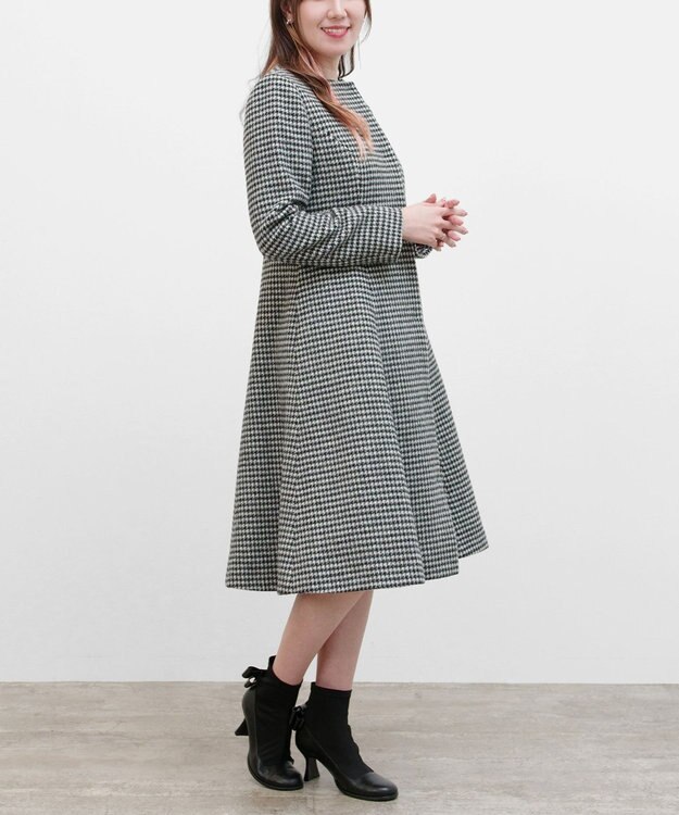 TOCCA 【消臭】RHYTHMIC PACE 千鳥柄コート ブラック系