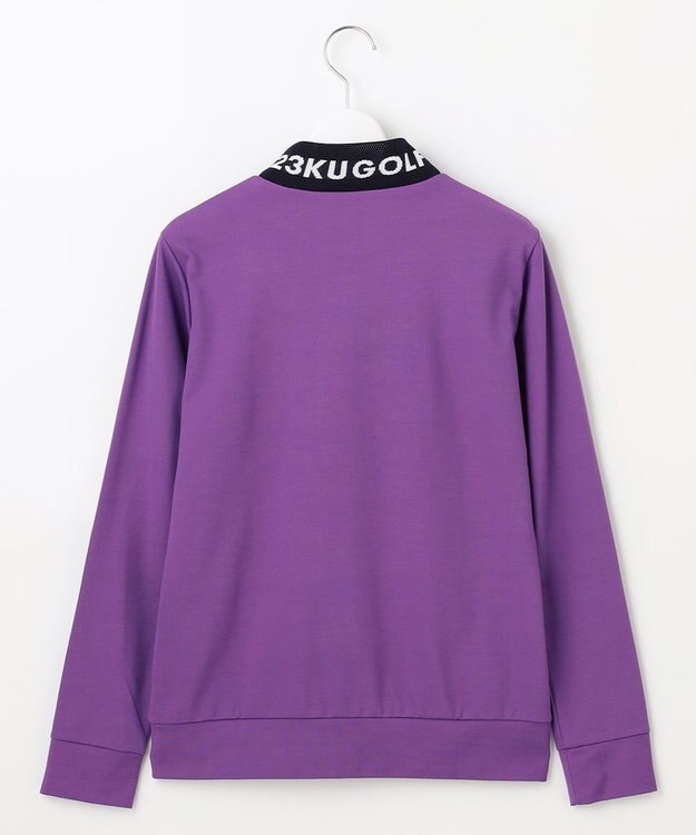 23区GOLF 【WOMEN】【吸水速乾/UVカット】スポーティ モックネックシャツ パープル系