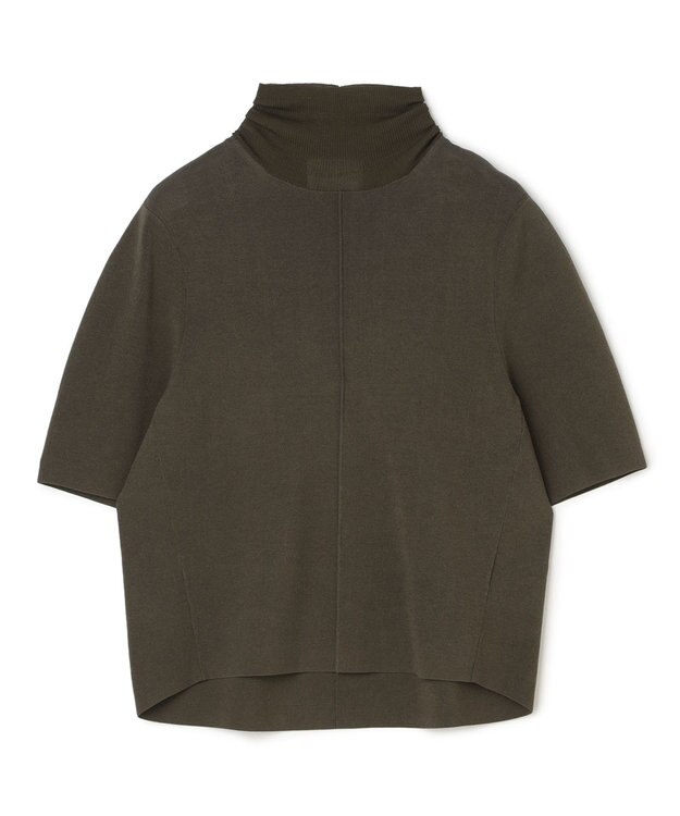 BEIGE， LAURA / ドライタッチ ストレッチショートスリーブニット Khaki