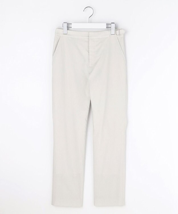 J.PRESS LADIES 【WEB限定カラーあり】セルロースリネンストレッチ テーパード パンツ 【WEB限定】ライトグレー系