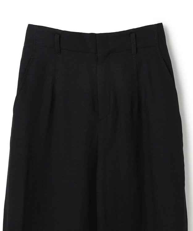 BEIGE， BERNARD / リネン混 ヘムタグ 2WAYパンツ Black