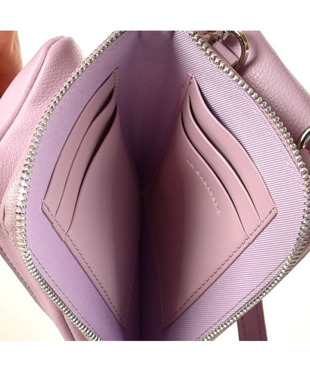 LA BAGAGERIE マルチスマホポシェット ラベンダーピンク