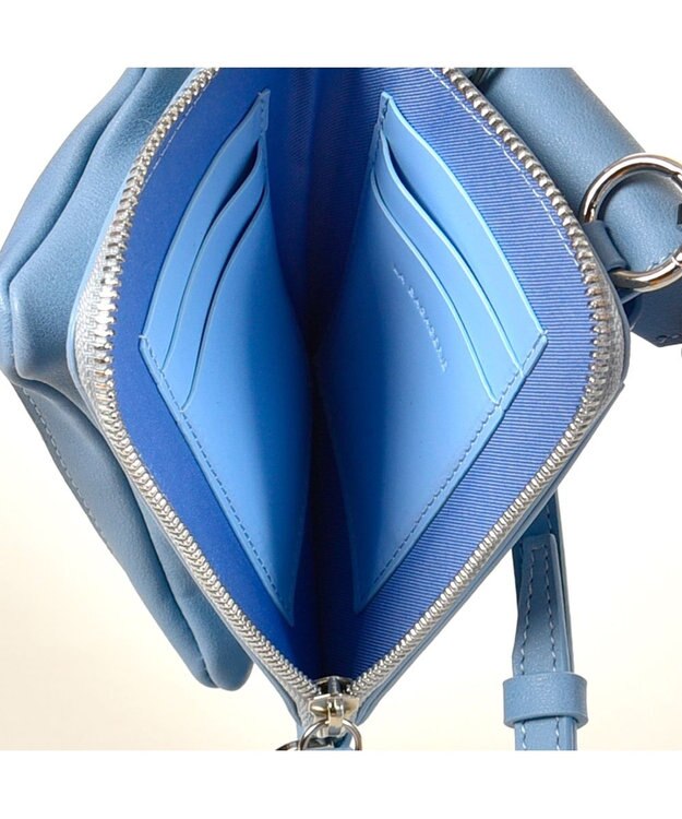 LA BAGAGERIE マルチスマホポシェット ライトブルー