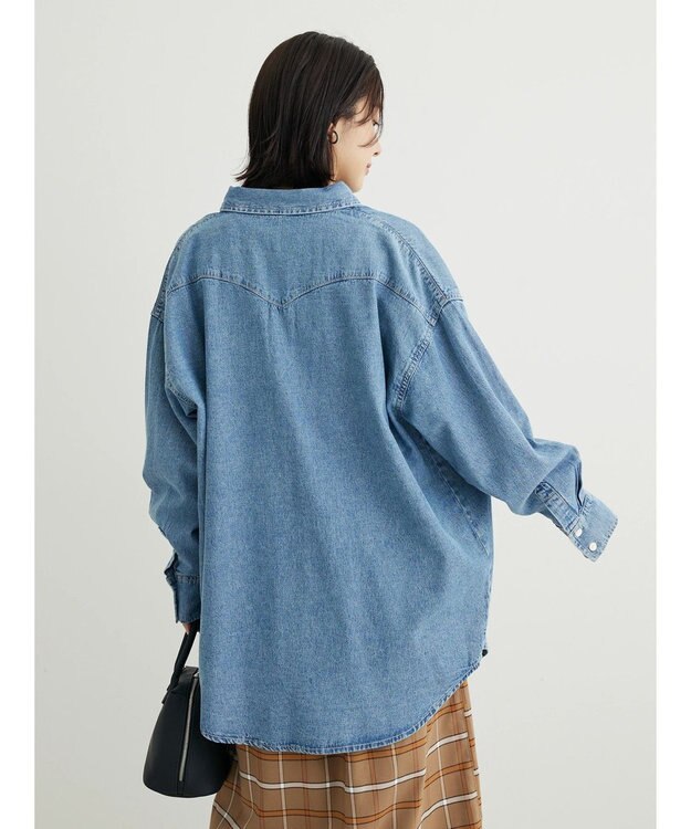 Green Parks ウエスタンＢｉｇデニムシャツ Indigo
