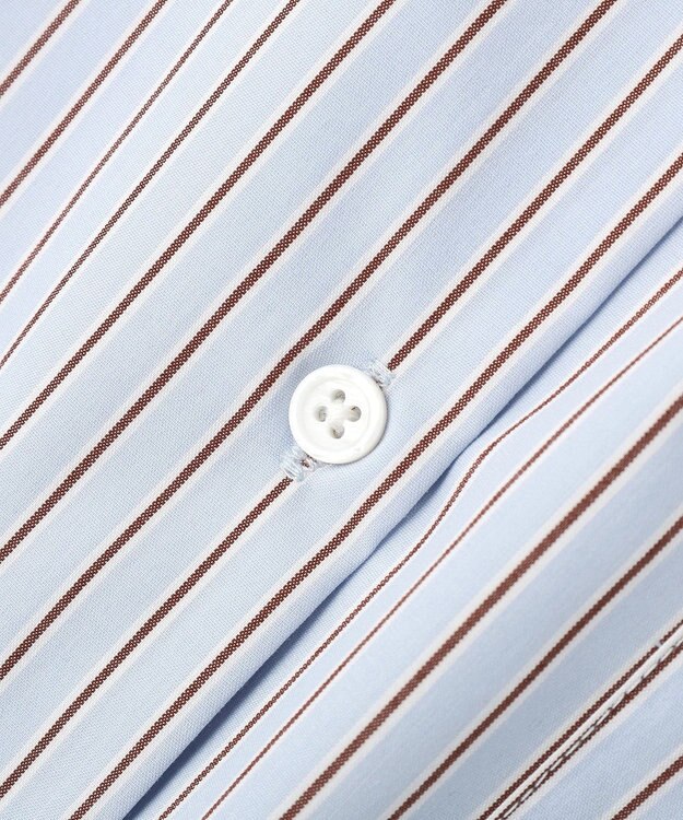 earth music&ecology スタンダードシャツ Stripe Blue