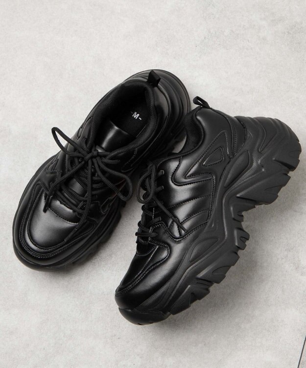 WEGO 厚底ダッドスニーカー ブラック