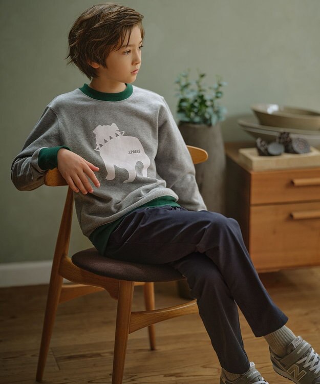 J.PRESS KIDS 【110-130cm】バックブル トレーナー グレー系