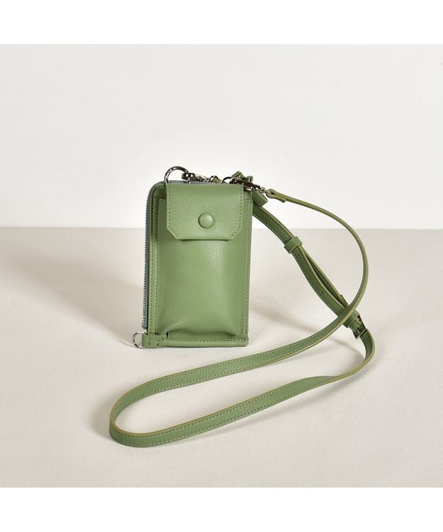 LA BAGAGERIE マルチスマホポシェット グリーン