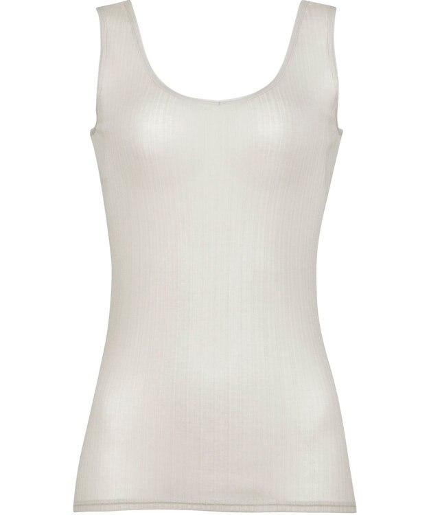 WACOAL インナー 薄くて軽い 綿混リブ素材 抗菌防臭 吸汗速乾性 通気性 夏 ノースリーブ タンクトップ レディース CLB692 /ワコール チャコールグレー