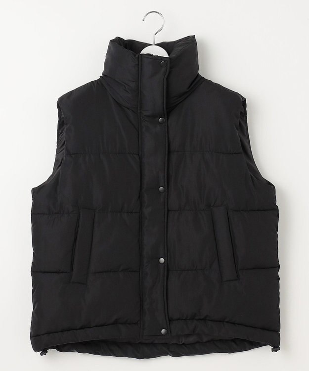 Feroux スタンドネック中綿 ベスト ブラック系