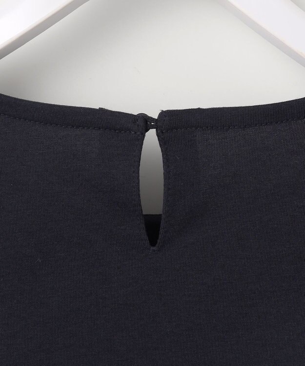 ANY SIS 【吸水速乾・UVケア・接触冷感】コンフォートジャージー ブラウス ネイビー