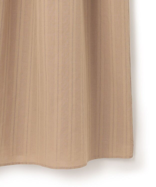 23区 S 【洗える】カラミストライプ ワンピース キャメル系