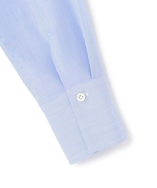 ICB 【先行予約】クリーンブロード ライダース風 クロップドシャツ ブルーストライプ