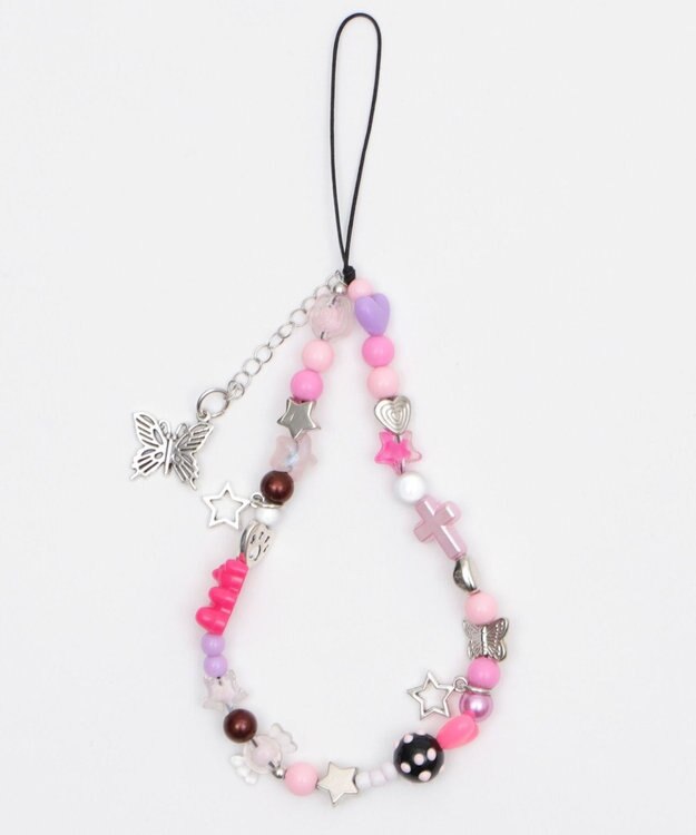 WEGO ビーズストラップキーホルダーI 柄2