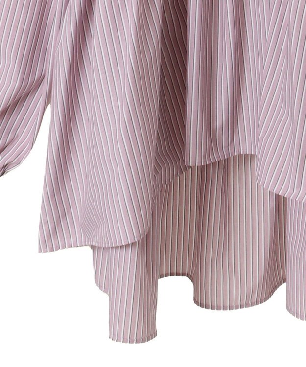 Green Parks ・ＥＬＥＮＣＡＲＥ　ＤＵＥ　ストライプシャツチュニック Pink