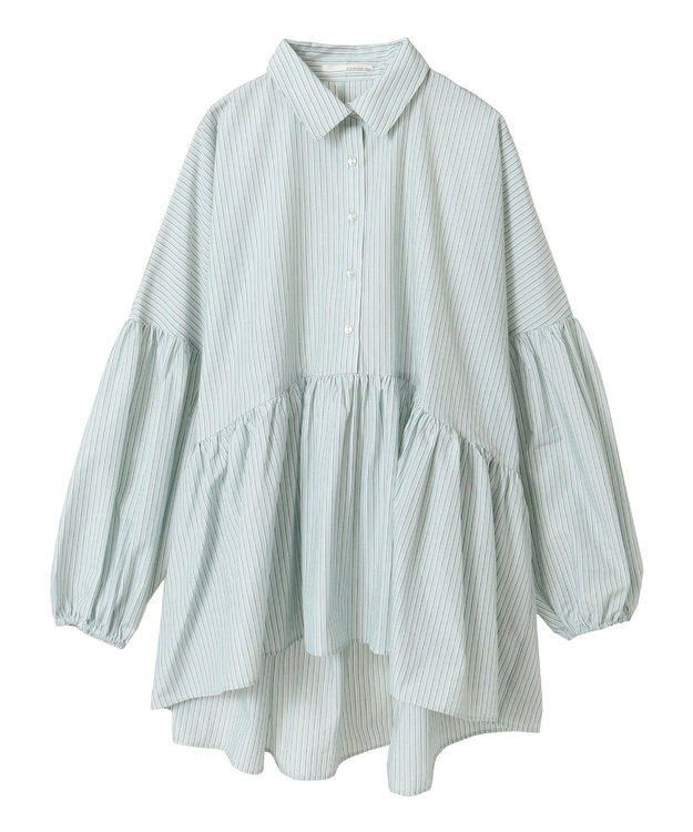Green Parks ・ＥＬＥＮＣＡＲＥ　ＤＵＥ　ストライプシャツチュニック Mint