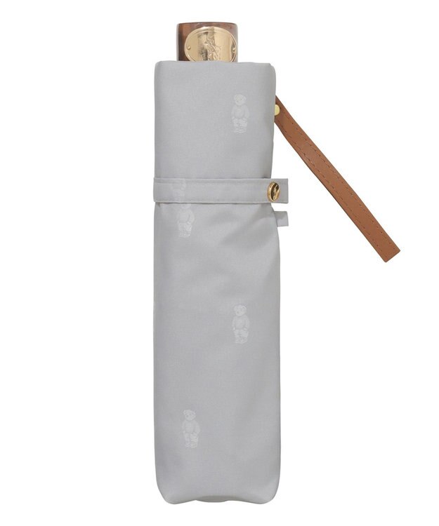 MOONBAT POLO RALPH LAUREN 【日本製】折りたたみ傘 POLO BEARジャカード ライトグレー