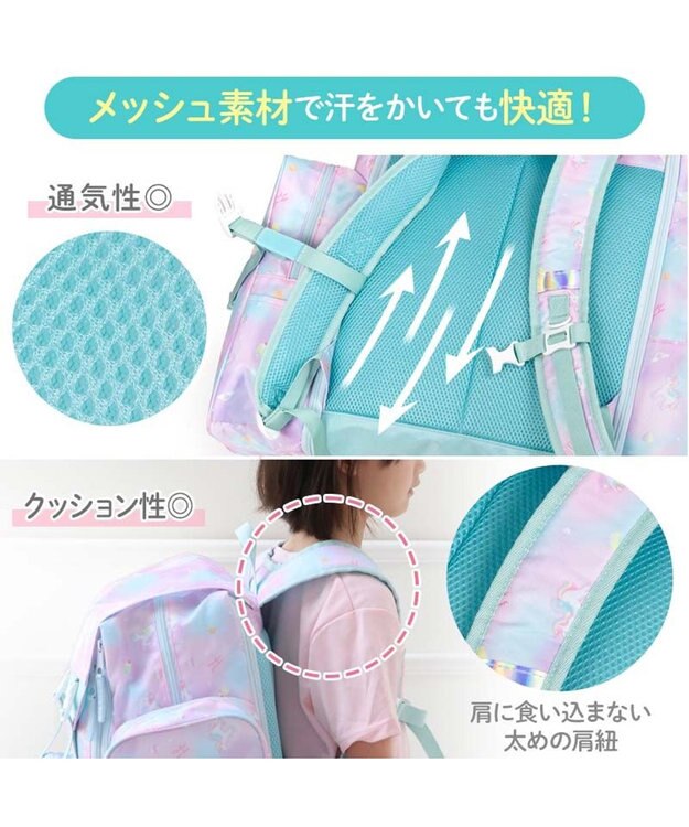 Mother garden マザーガーデン ユニコーン トラベル リュック 《コットンキャンディ柄》 コットンキャンディ柄