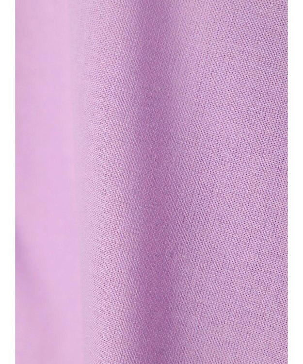 Green Parks 綿麻混レギュラーシャツ Purple
