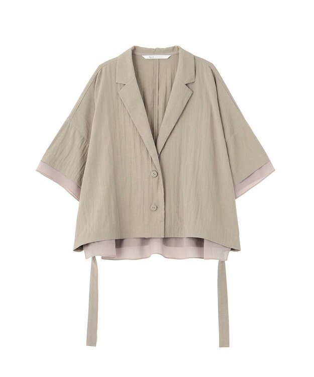YECCA VECCA 【UVカット/遮熱/接触冷感】COOL袖シアージャケット Charcoal Gray