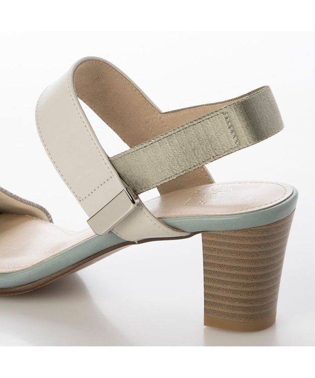 Riz raffinee <Riz raffinee>金具付きスクエアトゥサンダル アイボリー