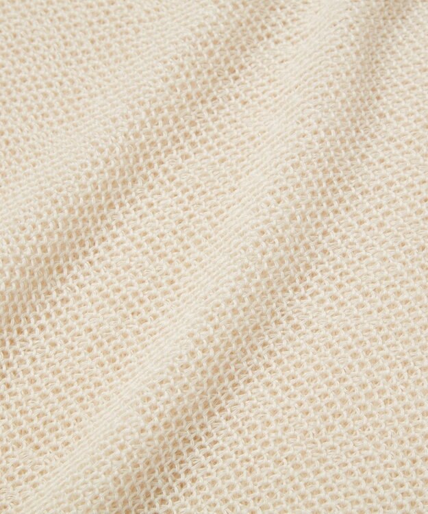 TOQUE 〈大草直子さんアドバイザー〉ベビーアルパカ×シルクハニカムニットフレンチトップス オフ