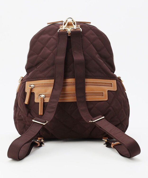 LA BAGAGERIE 撥水ナイロンキルティング3WAYリュック ワイン