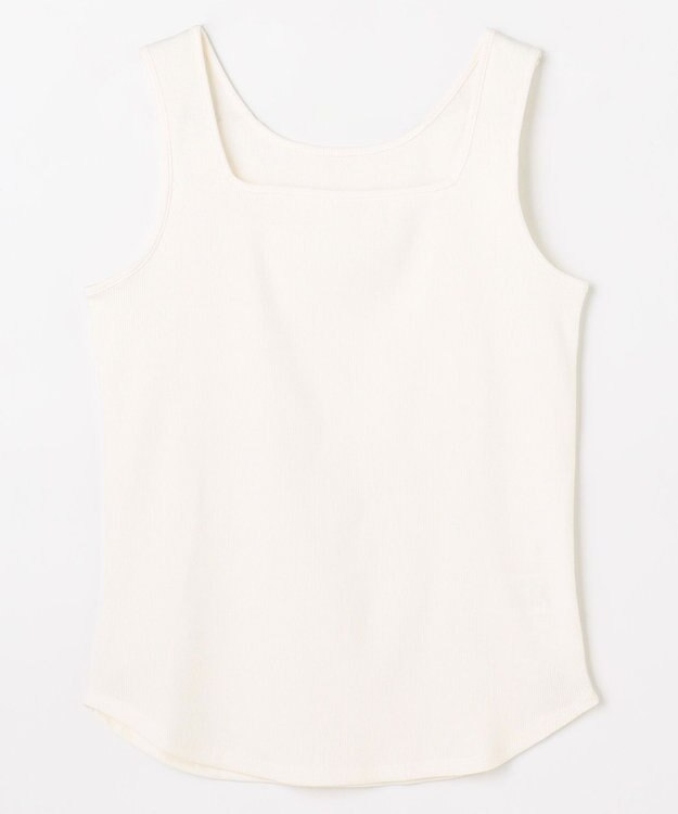 ANY L テレコタンクトップ アイボリー